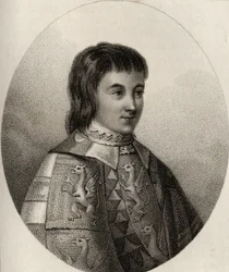 Anthony Woodville, gravado por Gerimia, de "Um Catálogo dos Autores Reais e Nobres", publicado em 1806